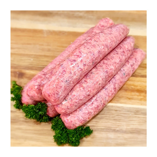 Lamb mint & rosemary  sausages $22.99kg