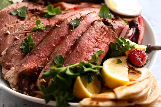 Butterflied leg of lamb marinated $23.99/KG