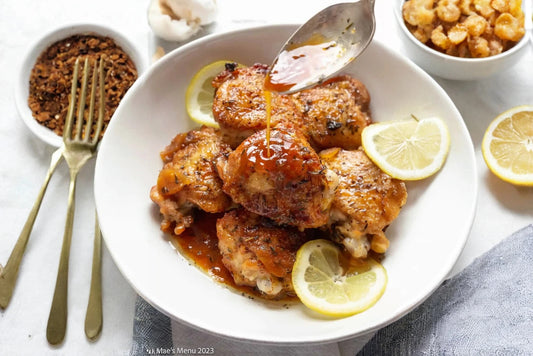 Honey Lemon Chicken Thigh Fillets $17.99/KG