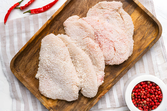 Chicken schnitzel $19.99/KG